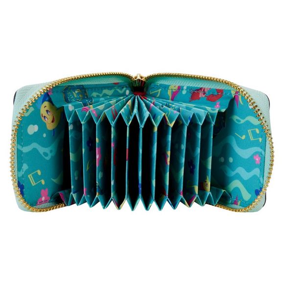 The Little Mermaid 35th Anniversary Life is the Bubbles Accordion Wallet - Picture 4 of 4